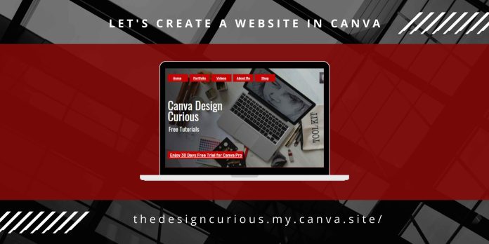 create a website using canva