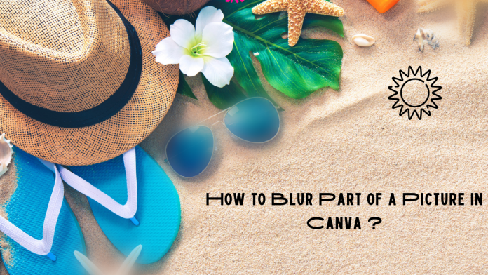 How to Blur Part of a Picture in Canva ?