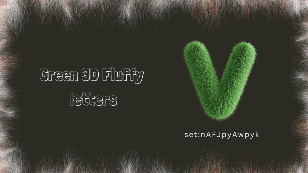 Amazing 3D Fluffy Letters and Symbols in Canva