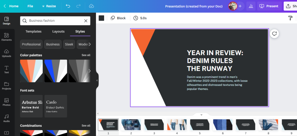 How to create presentation in canva with chatgpt