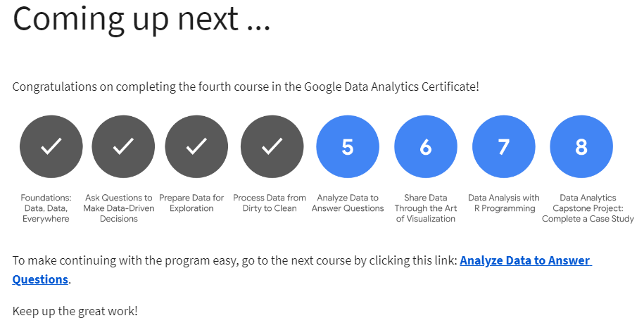 coursera google data analytics course 3 and 4