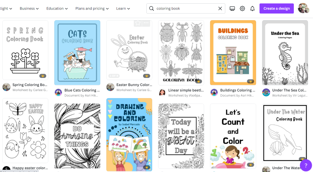 three ways to create coloring books in canva