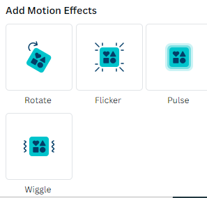 canva motion effects