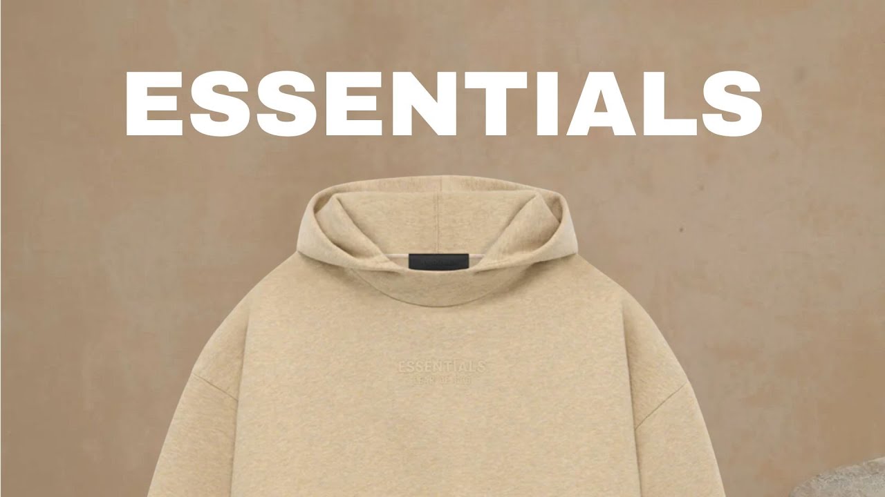 white essentials hoodie